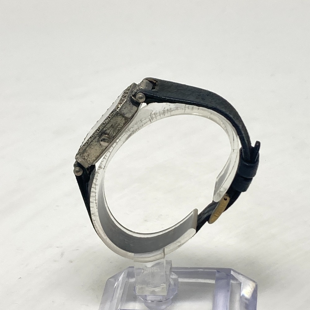 Vintage Futura Marcasite Tank Watch Women 22mm Silver Tone MOP New Battery 7.5" - Picture 6 of 16